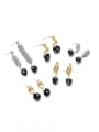 thumb Brass Enamel Irregular Trend Drop Earring 2