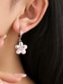 thumb Brass Cubic Zirconia Enamel Cute Flower  Earring and Necklace Set 2