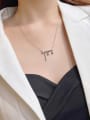thumb Zinc Alloy Imitation Pearl White LOVE Trend Initials Necklace 1