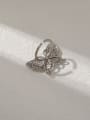 thumb Brass Cubic Zirconia Butterfly Vintage Band Fashion Ring 3
