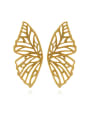 thumb Copper Hollow Butterfly Minimalist Stud Trend Korean Fashion Earring 3