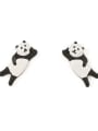 thumb Alloy Enamel Panda Minimalist Stud Earring 0