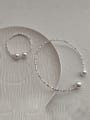thumb Brass Imitation Pearl Geometric Minimalist Necklace 0