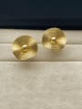 thumb Brass Geometric Minimalist Stud Earring 2