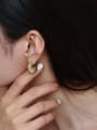 thumb Brass Flower Vintage Stud Earring 1