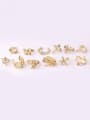 thumb Brass Cubic Zirconia Snake Vintage Single Earring(Single Only One) 3