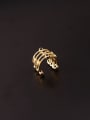 thumb Brass Cubic Zirconia Snake Vintage Single Earring(Single Only One) 2