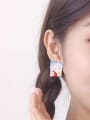 thumb Alloy Enamel Geometric Cute Stud Earring 1