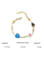 thumb Brass Natural Stone Geometric Vintage Bracelet 2