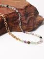 thumb Brass Freshwater Pearl   Natural stone Hip Hop Necklace 3