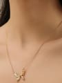 thumb Brass Hollow  Butterfly Minimalist Necklace 1