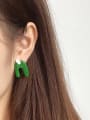 thumb Alloy Enamel Cute Individuality abstract lines contrast color  Single Earring 2