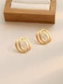 thumb Copper Imitation Pearl Geometric Minimalist Drop Trend Korean Fashion Earring 3