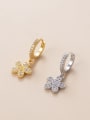 thumb Brass Cubic Zirconia Crown Cute Single Earring(Only-One) 2