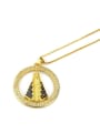 thumb Brass Cubic Zirconia Religious Ethnic Regligious Necklace 4