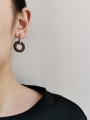 thumb Copper Enamel Geometric Minimalist Huggie Trend Korean Fashion Earring 1