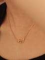 thumb Brass Cubic Zirconia Hand Of Gold Vintage Necklace 2