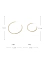 thumb Brass Round Minimalist Single Earring(Single -Only One) 4