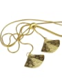 thumb Brass smooth irregular minimalist Pendant Necklace 0