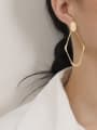 thumb Brass Geometric Minimalist Drop Earring 1