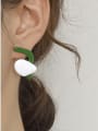 thumb Alloy Enamel Irregular Cute Stud Earring  (single) 1
