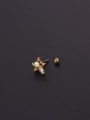 thumb Brass Cubic Zirconia Ball Cute Single Earring(Single Only One) 1