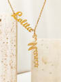 thumb Stainless Steel Name Necklace Custom DIY Letter Pendant 0