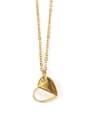 thumb Titanium Shell Heart Minimalist Necklace 3