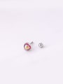 thumb Titanium Steel Cubic Zirconia Heart Cute Single Earring(Single Only One) 4