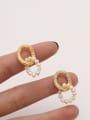 thumb Brass Cubic Zirconia Geometric Ethnic Drop Trend Korean Fashion Earring 2
