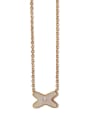 thumb Brass Shell Cross Vintage Necklace 3