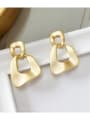 thumb Copper Hollow Geometric Minimalist Drop Trend Korean Fashion Earring 2