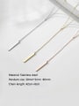 thumb Stainless steel Tassel Minimalist Multi Strand Necklace 3