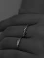 thumb Brass Rhinestone Geometric Minimalist Band Ring 3