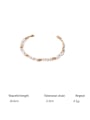 thumb Brass Shell Hip Hop Geometric  Bracelet and Necklace Set 4
