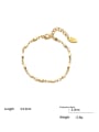 thumb Brass Minimalist Irregular Bracelet and Necklace Set 1