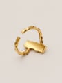 thumb Brass Irregular Geometric Vintage Band Fashion Ring 2