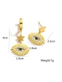 thumb Titanium Steel Rhinestone Evil Eye Minimalist Drop Earring 1