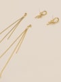 thumb Brass Tassel Minimalist Threader Trend Korean Fashion Earring 3