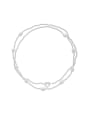 thumb Brass Freshwater Pearl Irregular Vintage Multi Strand Necklace 0