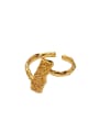 thumb Brass Irregular Geometric Vintage Band Fashion Ring 4