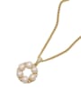 thumb Brass Imitation Pearl Geometric Minimalist Trend Korean Fashion Necklace 0