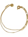 thumb Brass Coin Vintage Double layer Anklet 3