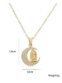 thumb Brass Cubic Zirconia Geometric Vintage Virgin mary Pendant Necklace 2