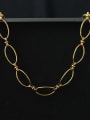 thumb Brass Holllow Geometric Vintage Necklace 2