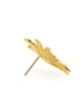 thumb Brass Flower Minimalist Stud Earring 3
