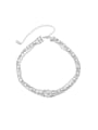thumb Brass Bead Oval Hip Hop Multi Strand Necklace 0