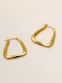 thumb Brass Hollow Geometric Minimalist Stud Trend Korean Fashion Earring 3