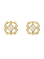 thumb Brass Shell Geometric Bohemia Stud Trend Korean Fashion Earring 0