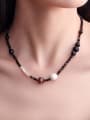 thumb 925 Sterling Silver Bead Irregular Hip Hop Beaded Necklace 1
